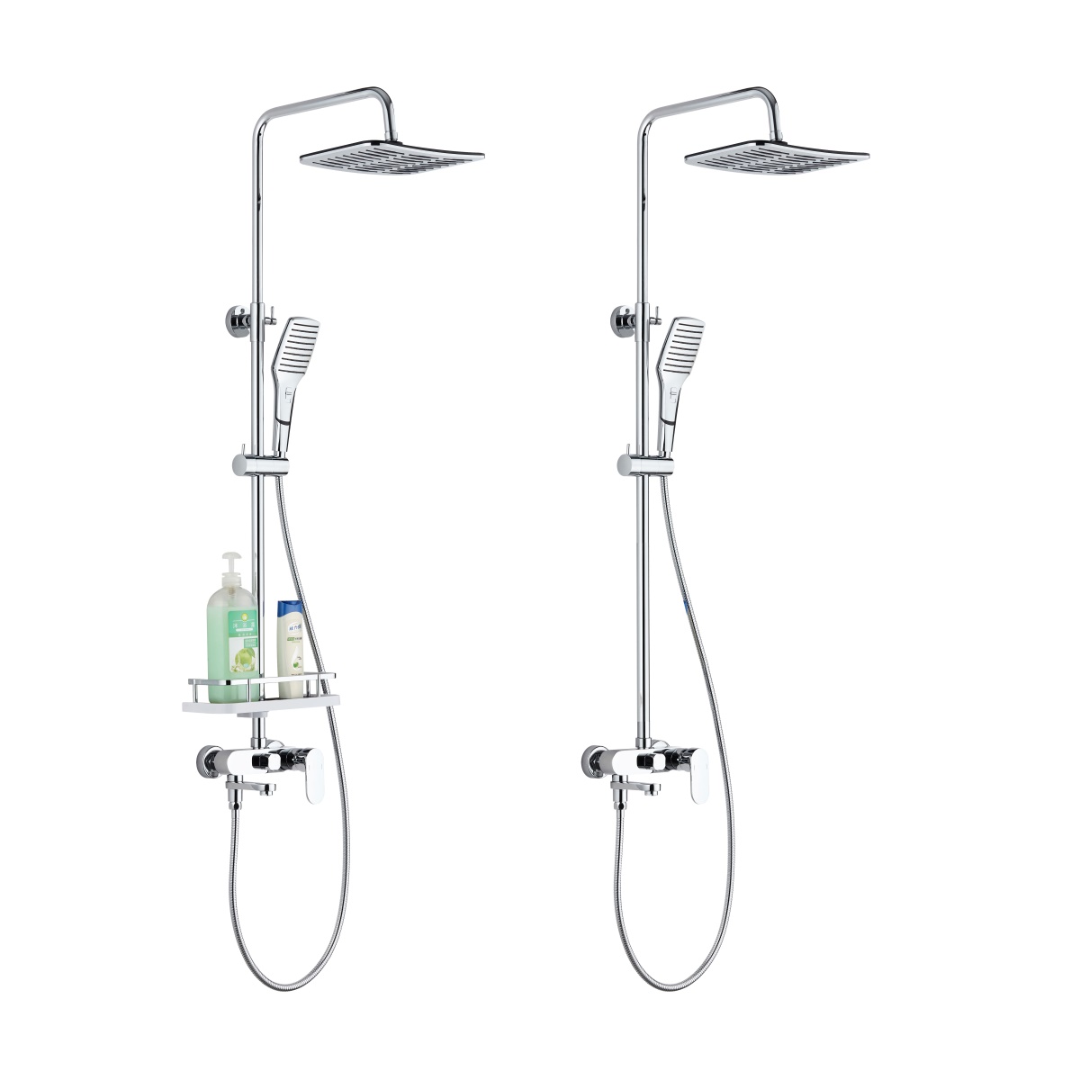 YS34229	Shower column, rain shower column with faucet and spout, height adjustable;