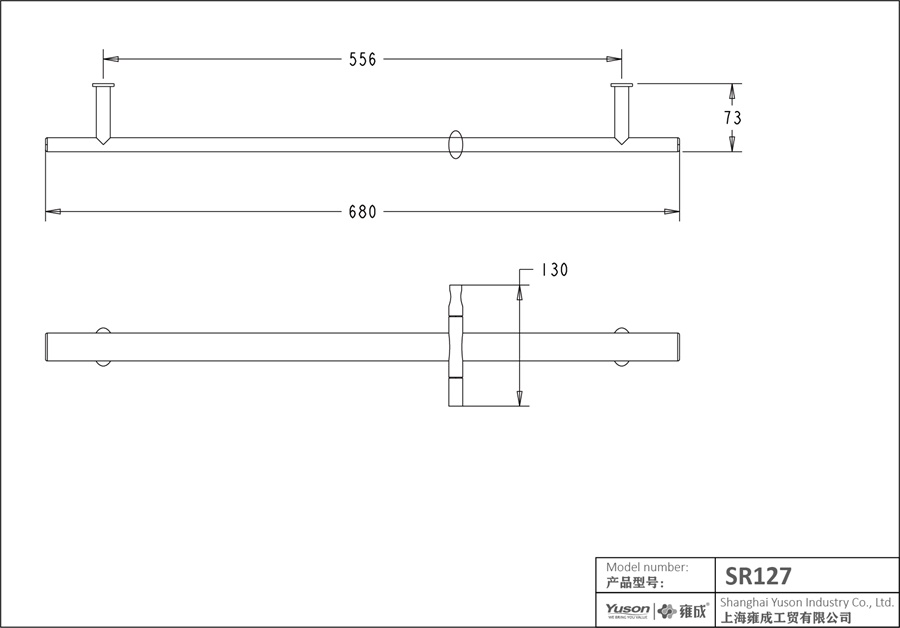 sr127 sus แถบเลื่อนวงรีราวแขวนฝักบัวราวแขวนผนัง