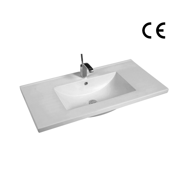 YS27298-90	Ceramic cabinet basin, vanity basin, lavatory sink;