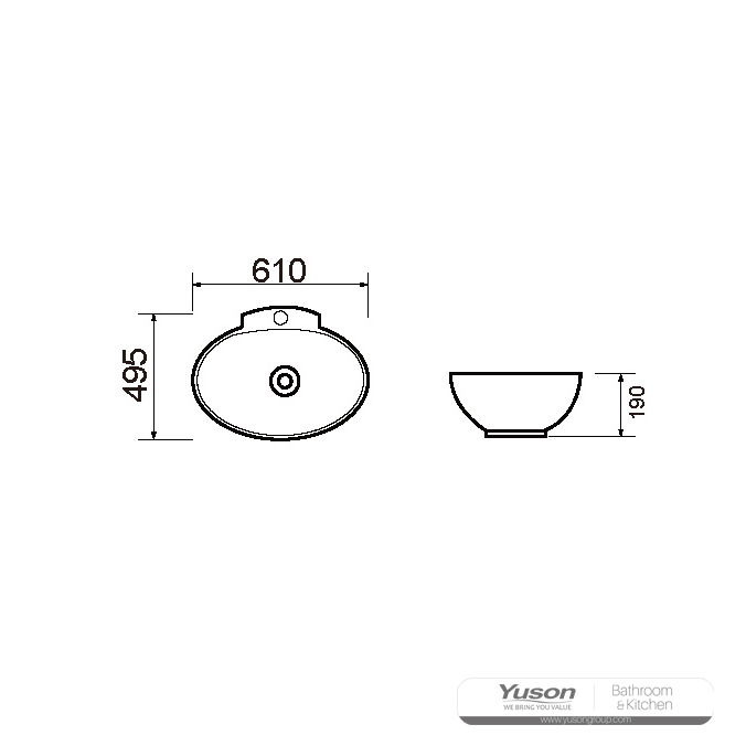 ys28212 เซรามิกเหนืออ่างเคาน์เตอร์อ่างศิลปะอ่างเซรามิก;