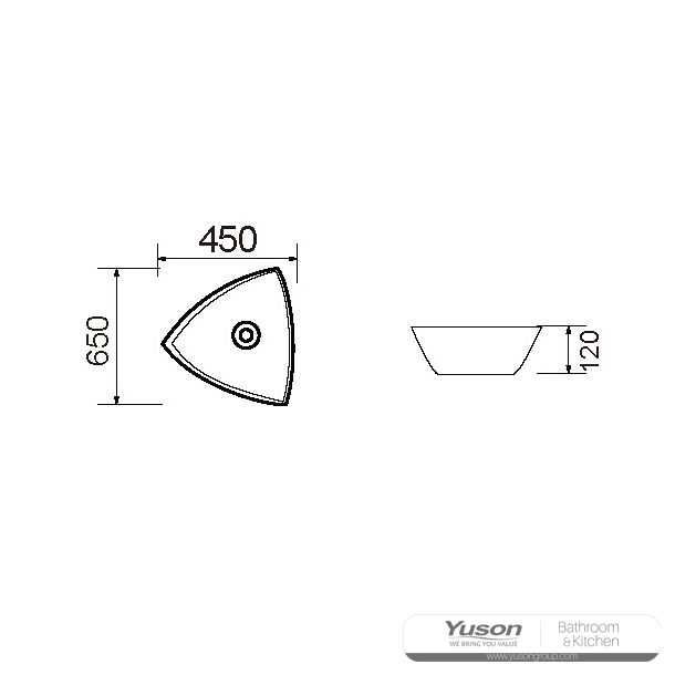 ys28334 เซรามิกเหนืออ่างเคาน์เตอร์อ่างศิลปะอ่างเซรามิก;