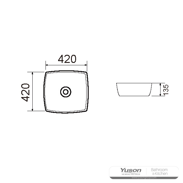 ys28336 เซรามิกเหนืออ่างเคาน์เตอร์อ่างศิลปะอ่างเซรามิก;