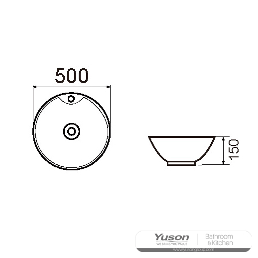 ys28346 เซรามิกเหนืออ่างเคาน์เตอร์อ่างศิลปะอ่างเซรามิก;