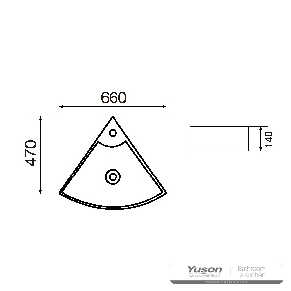 ys28354 เซรามิกเหนืออ่างเคาน์เตอร์อ่างศิลปะอ่างเซรามิก;