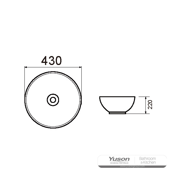 ys28398 เซรามิกเหนืออ่างเคาน์เตอร์อ่างศิลปะอ่างเซรามิก;