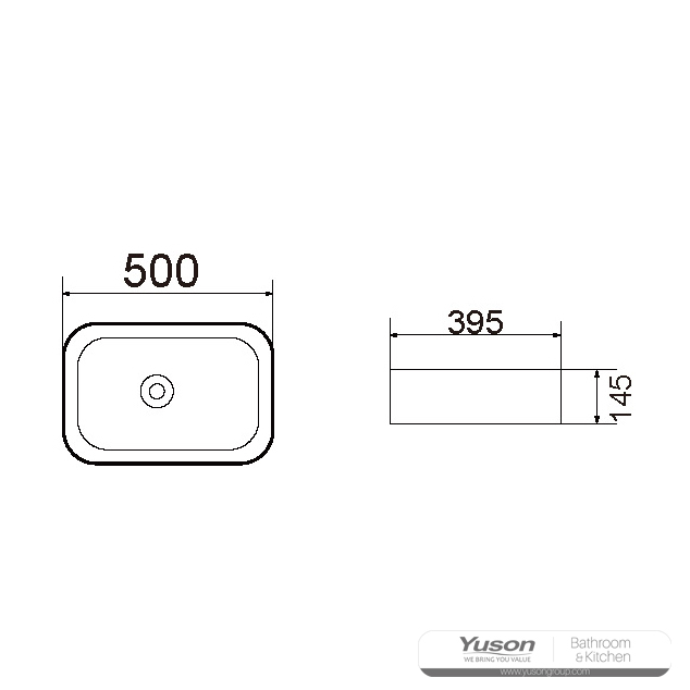 ys28430-mb เซรามิกสีดำด้านบนเคาน์เตอร์อ่างล้างหน้าศิลปะอ่างล้างจานเซรามิก