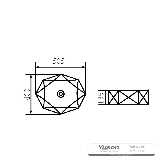 ys28460 เซรามิกเหนืออ่างเคาน์เตอร์อ่างศิลปะอ่างเซรามิก;