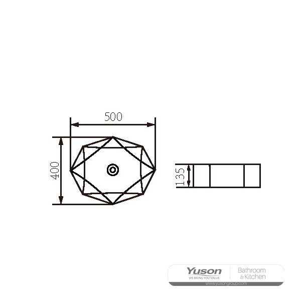 ys28462 เซรามิกเหนืออ่างเคาน์เตอร์อ่างศิลปะอ่างเซรามิก;