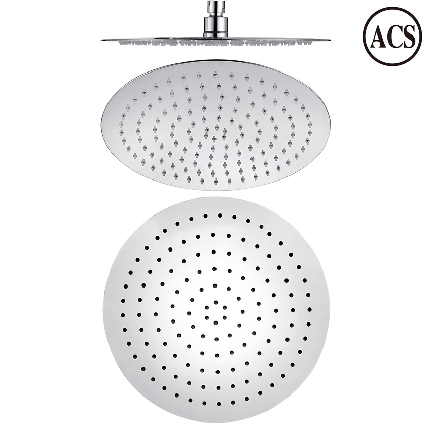 YS78601-12	SUS304 ultra-thin 2mm  shower head, rain shower head;