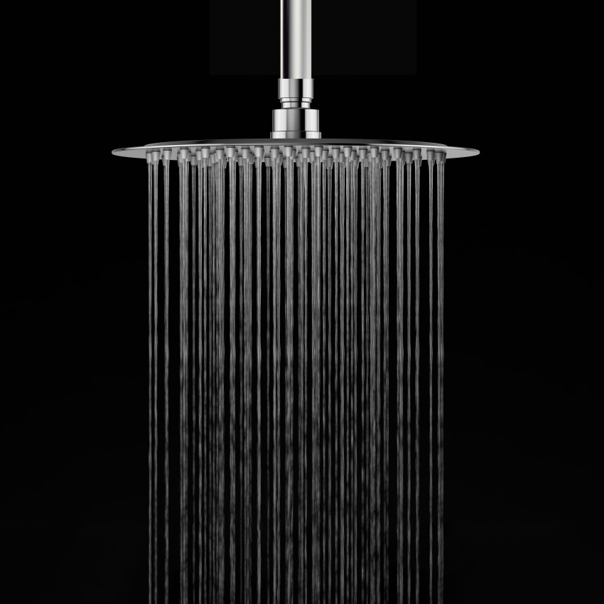 YS78601M-10	SUS304 ultra-thin 2mm  shower head, rain shower head with 5-in-1 nozzles;