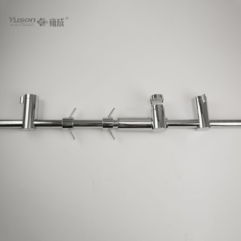 YS33229	Sliding Shower Set, Shower Rail Kit With 3-Function Button Handshower, 900mm Fast-Fix Sliding Bar, 1.5m Stailess Steel Shower hose