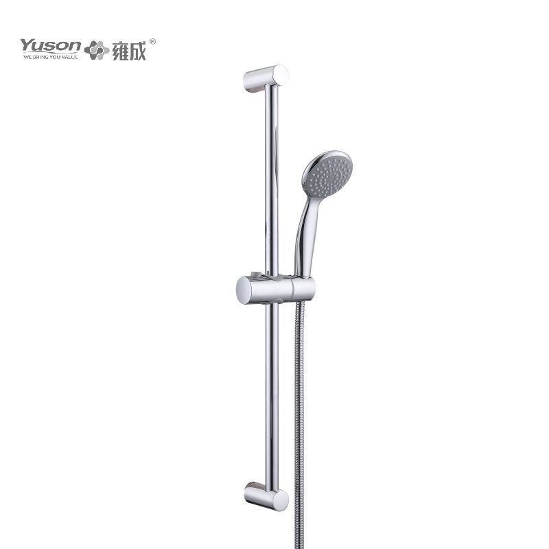 YS33276 ø19mm Sliding shower set SS Sliding Bar, 1-Function Hand Shower 1.5m Stainless Steel Shower Hose