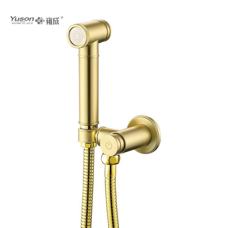 YS36434	Full Brass Handheld Toilet sprayer, Portable Rinsing Sprayer With Button Witch