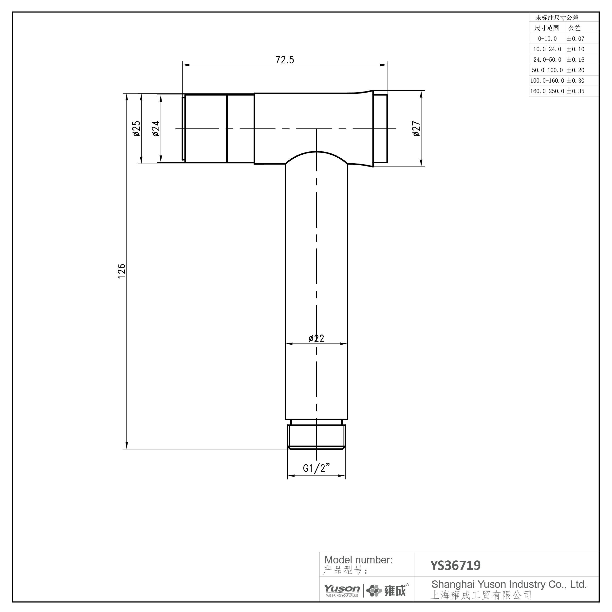 YS36719	SS304 handheld toilet bidet sprayer set kit, handheld toilet bidet sprayer kit