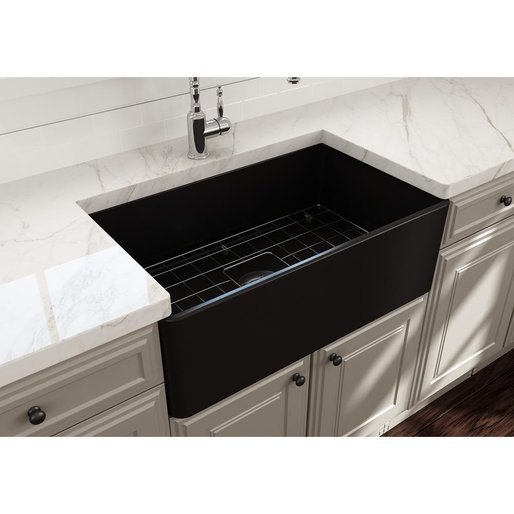 YS27101-3018	Manufacturer 30x18 Inch FFC Fine Fireclay China Apron front kitchen sink single bowl Butler sink