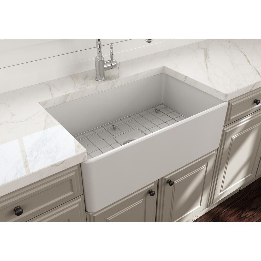 YS27101-3018	Manufacturer 30x18 Inch FFC Fine Fireclay China Apron front kitchen sink single bowl Butler sink