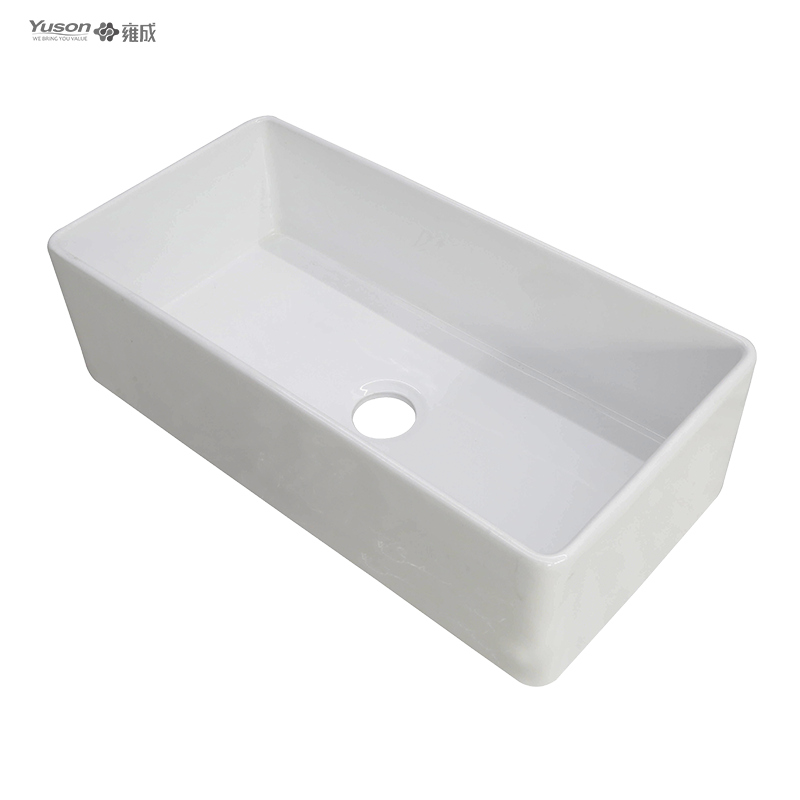 YS27101-3618	36x18 Inch Best-Selling Single Bowl FFC Fine Fireclay China Apron front kitchen sink Single bowl farmhouse sink