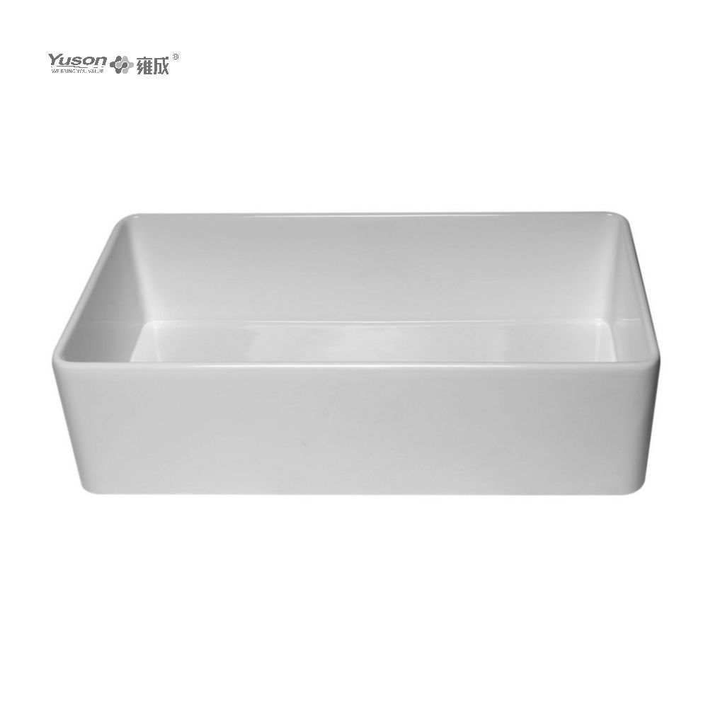 YS27101-3618	36x18 Inch Best-Selling Single Bowl FFC Fine Fireclay China Apron front kitchen sink Single bowl farmhouse sink