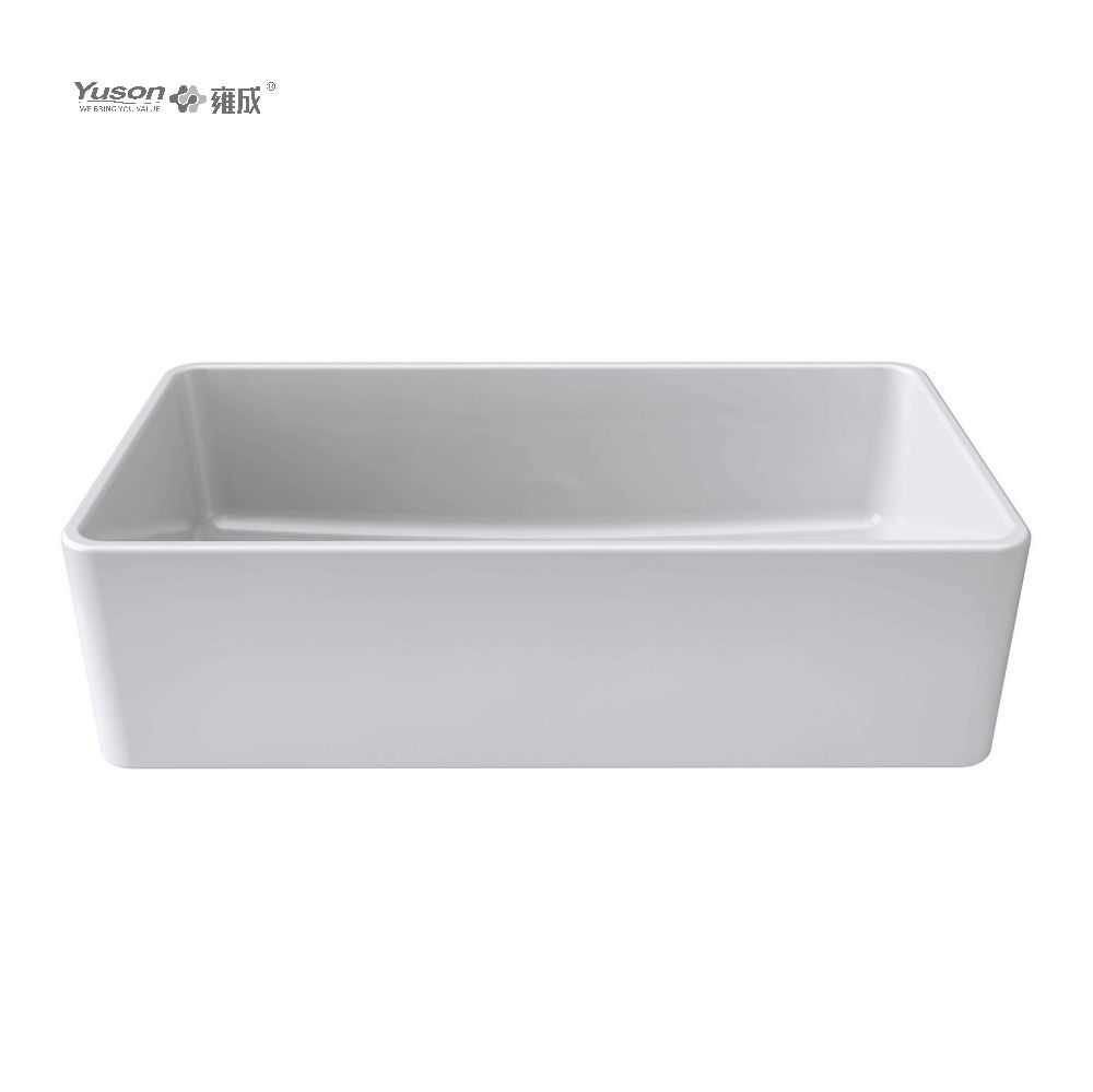 YS27101-3618	36x18 Inch Best-Selling Single Bowl FFC Fine Fireclay China Apron front kitchen sink Single bowl farmhouse sink