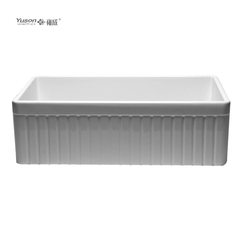 YS27104-3318	33x18 InchBest-Selling Single Bowl FFC Fine Fireclay China Apron front kitchen sink Fine Fireclay China kitchen sink