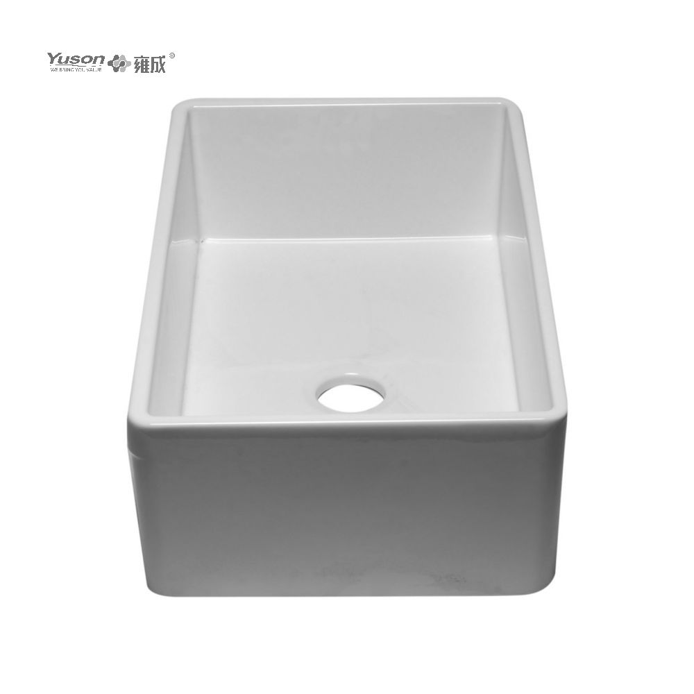 YS27104-3318	33x18 InchBest-Selling Single Bowl FFC Fine Fireclay China Apron front kitchen sink Fine Fireclay China kitchen sink