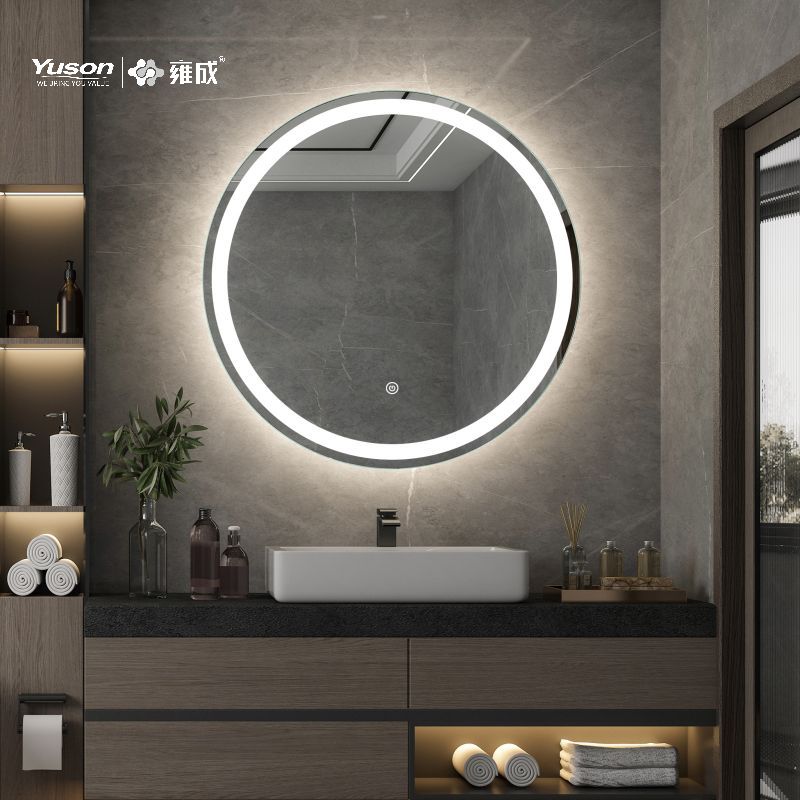 YS57202	Mordern Round Shape LED bathroom mirror, Fogless LED mirror, 