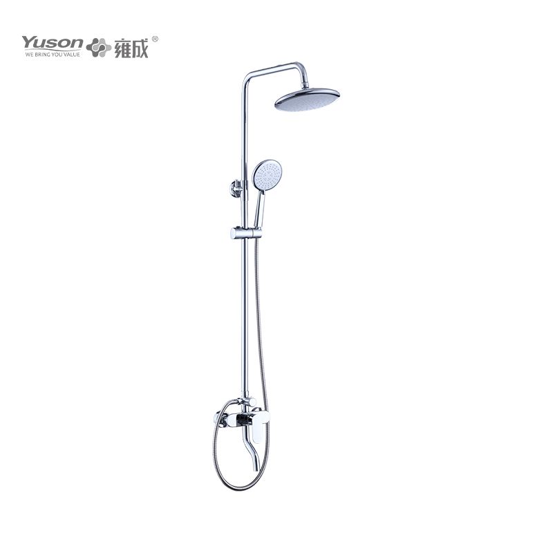 2012-11K1 Brass wall-mounted Single Lever Bath&Shower set with rain showerhead 