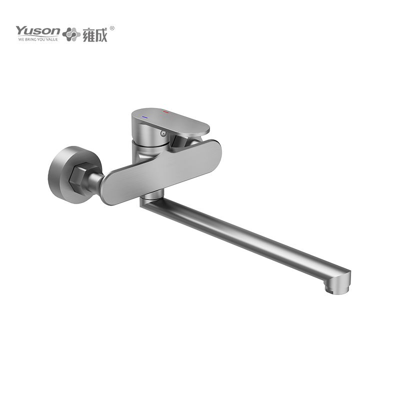 2012-70 Brass sleek wall-mounted hot&cold water mixer, kitchen faucet