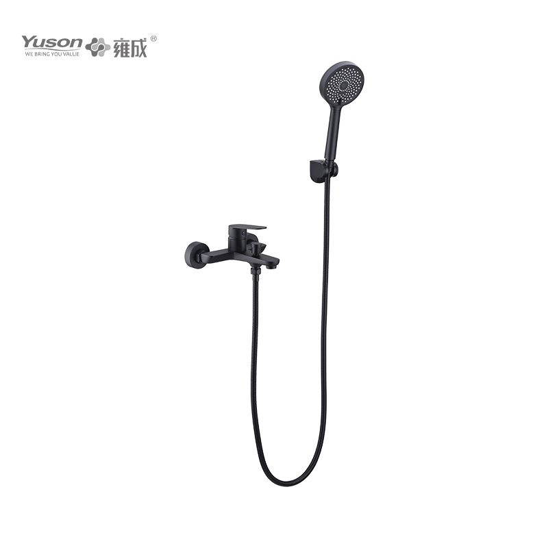 2027-10K1 Brass wall-mounted single lever hot&cold water bath&shower mixer with showerhead