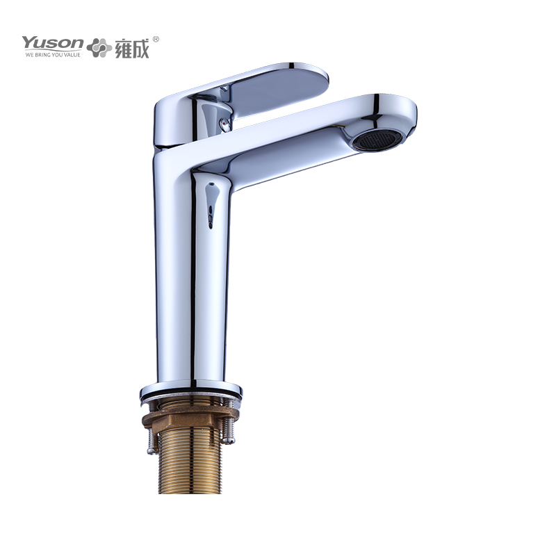 2027-30 Brass Faucet Single lever deck-mounted hot&cold water basin mixer