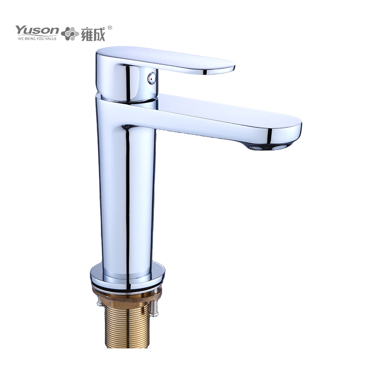 2027-30 Brass Faucet Single lever deck-mounted hot&cold water basin mixer