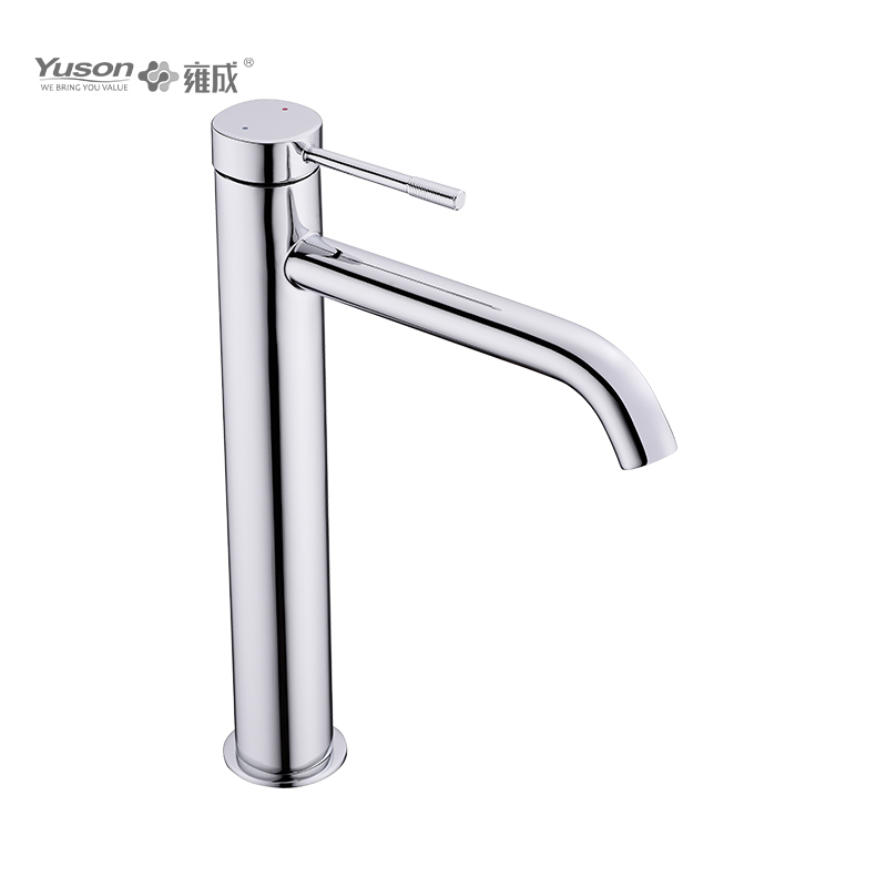 2122-31 Brass Faucet Single lever deck-mounted high hot&cold water basin mixer