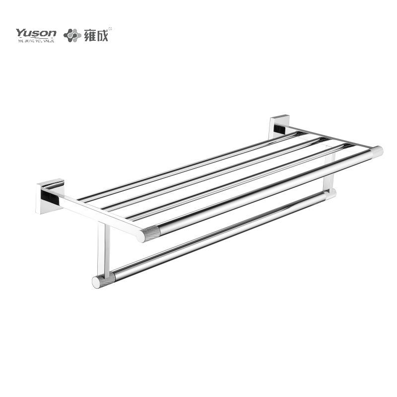 10462 Sleek Bathroom accessories, Towel shelves, Towel rack, Zinc/Brass/SUS Towel holder, wall- mounted(Series 10400)