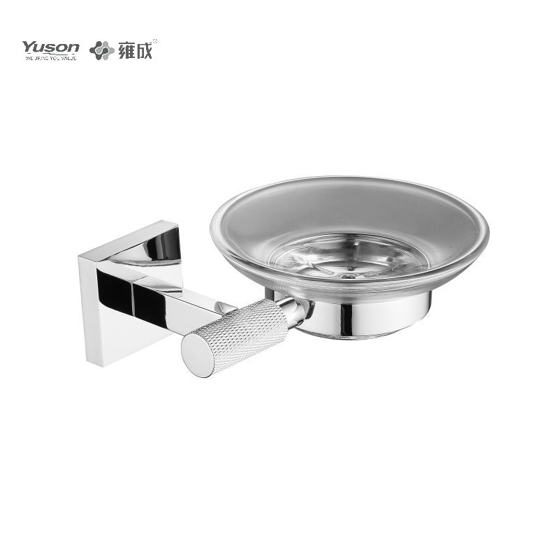 10485 Sleek Bathroom accessories, Soap dishes, with Glass dish,Zinc/Brass/SUS Soap holder, wall- mounted(Series 10400)