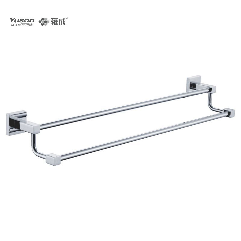 10624D Sleek Bathroom accessories, 2-Pole Towel bars, 24”, Towel holder, Zinc/Brass/SUS Towel holder, wall- mounted(Series 10600)