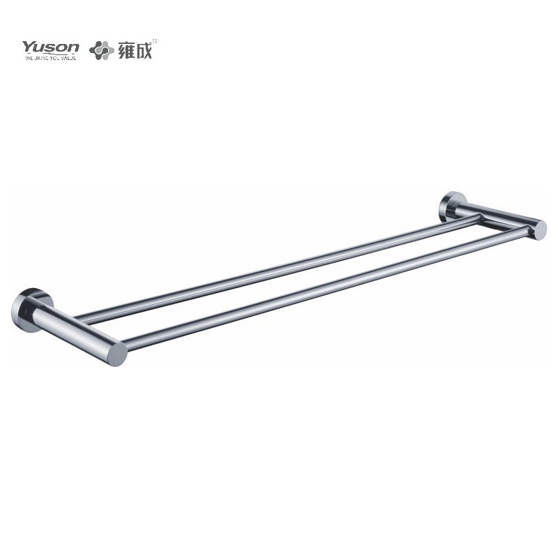 10724D Sleek Bathroom accessories, 2-Pole Towel bars, 24”, Towel holder, Zinc/Brass/SUS Towel holder, wall- mounted(Series 10700)