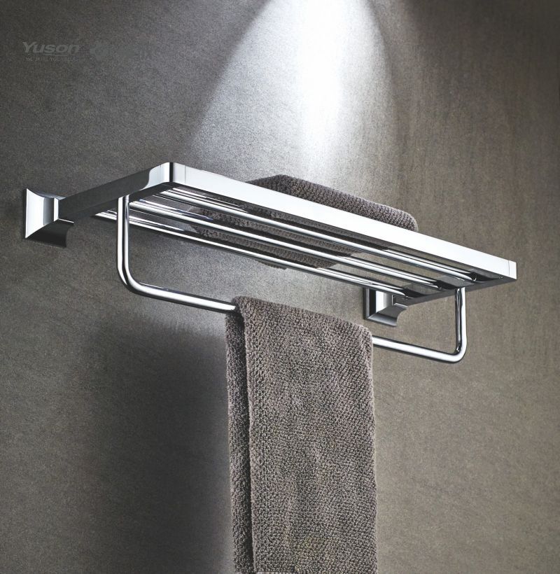 11162 Sleek Bathroom accessories, Towel shelves, Towel rack, Zinc/Brass/SUS Towel holder, wall- mounted(Series 11100)