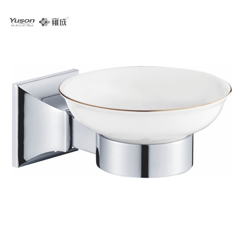 11185 Sleek Bathroom accessories, Soap dishes, with Glass dish,Zinc/Brass/SUS Soap holder, wall- mounted(Series 11100)