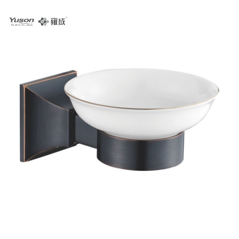 11185 Sleek Bathroom accessories, Soap dishes, with Glass dish,Zinc/Brass/SUS Soap holder, wall- mounted(Series 11100)