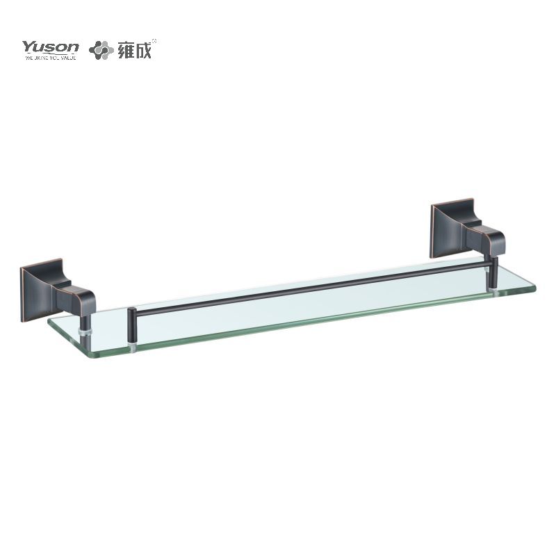 11187 Sleek Bathroom accessories, Towel shelves, Storage shelf, Glass shelf, Tempered Glass, wall- mounted(Series 11100)