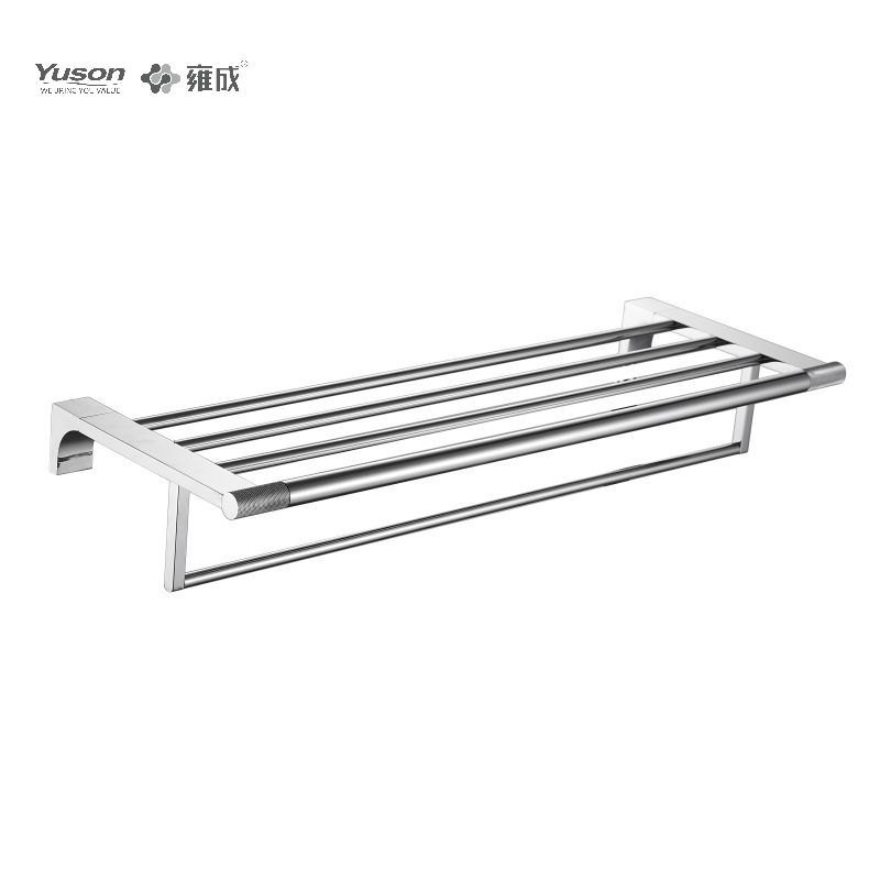 12462 Sleek Bathroom accessories, Towel shelves, Towel rack, Zinc/Brass/SUS Towel holder, wall- mounted(Series 12400)