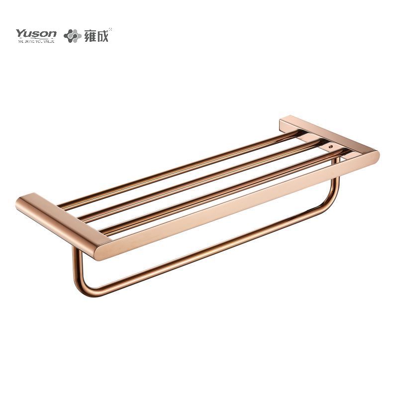 12662 Sleek Bathroom accessories, Towel shelves, Towel rack, Zinc/Brass/SUS Towel holder, wall- mounted(Series 12600)