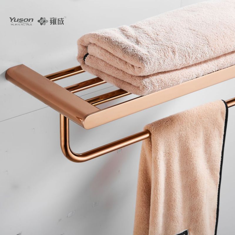 12662 Sleek Bathroom accessories, Towel shelves, Towel rack, Zinc/Brass/SUS Towel holder, wall- mounted(Series 12600)