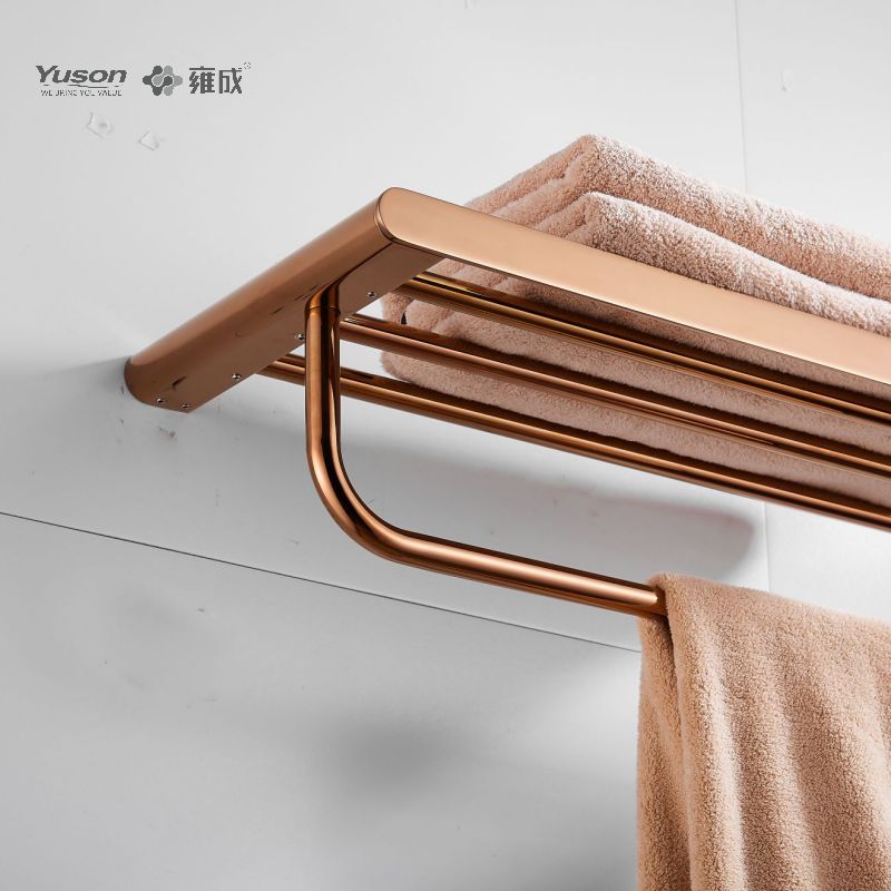 12662 Sleek Bathroom accessories, Towel shelves, Towel rack, Zinc/Brass/SUS Towel holder, wall- mounted(Series 12600)