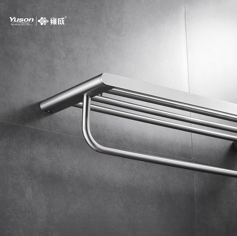 12662 Sleek Bathroom accessories, Towel shelves, Towel rack, Zinc/Brass/SUS Towel holder, wall- mounted(Series 12600)