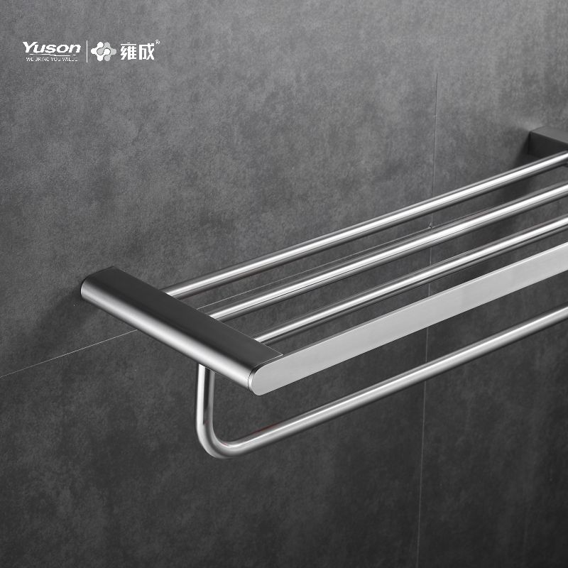 12662 Sleek Bathroom accessories, Towel shelves, Towel rack, Zinc/Brass/SUS Towel holder, wall- mounted(Series 12600)