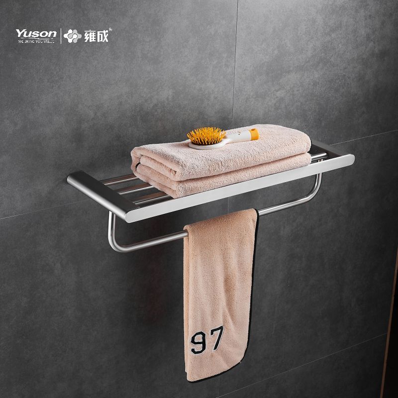 12662 Sleek Bathroom accessories, Towel shelves, Towel rack, Zinc/Brass/SUS Towel holder, wall- mounted(Series 12600)