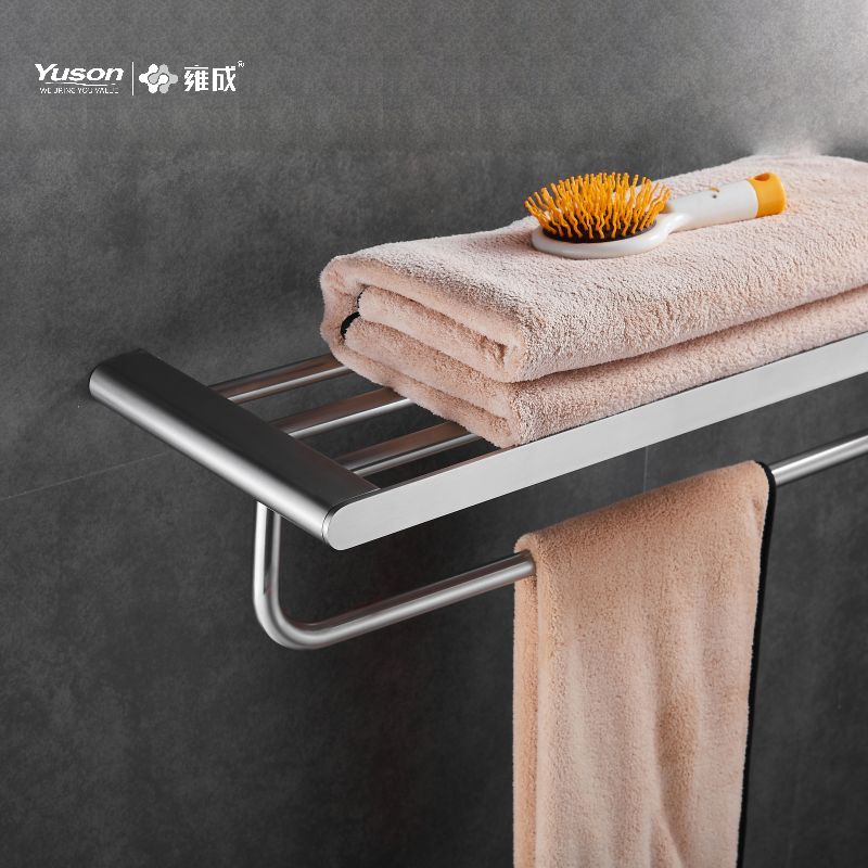 12662 Sleek Bathroom accessories, Towel shelves, Towel rack, Zinc/Brass/SUS Towel holder, wall- mounted(Series 12600)