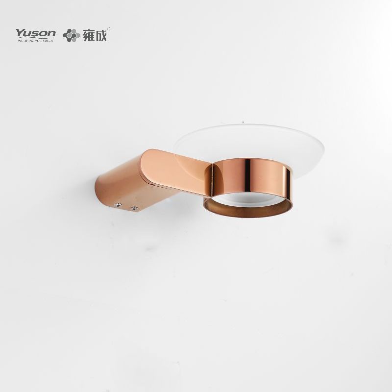 12685 Sleek Bathroom accessories, Soap dishes, with Glass dish,Zinc/Brass/SUS Soap holder, wall- mounted(Series 12600)