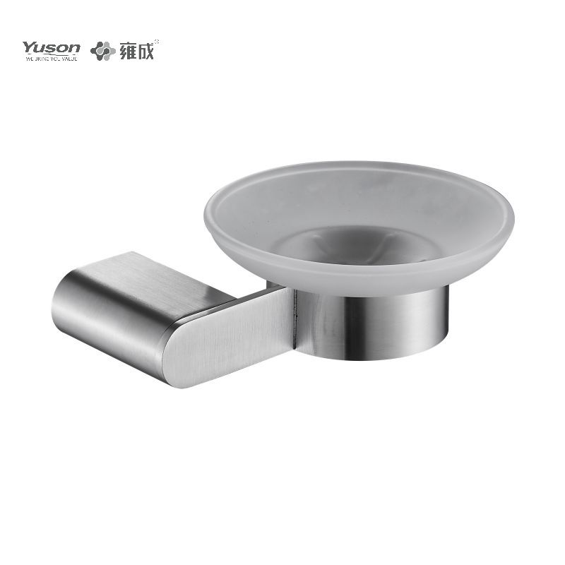 12685 Sleek Bathroom accessories, Soap dishes, with Glass dish,Zinc/Brass/SUS Soap holder, wall- mounted(Series 12600)